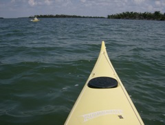 Paddling around the north end of Cabbage Key.