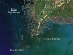 Map of Cedar Key area
