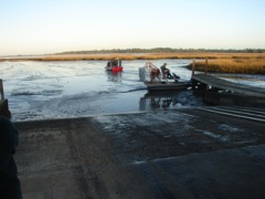 Airboat Launch at Shell Mound @ Low tide