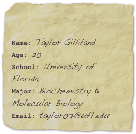 Name: Taylor Gilliland...