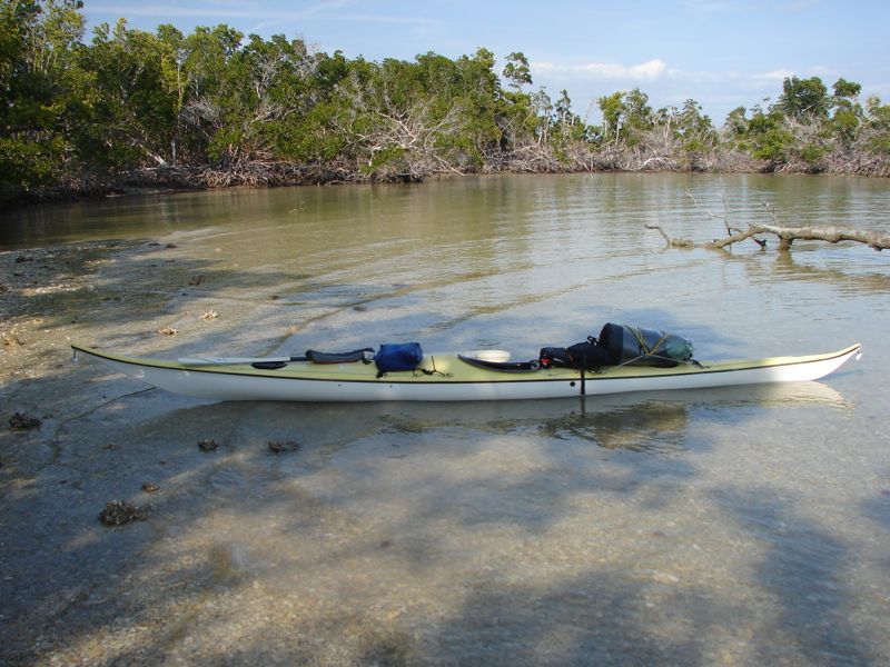 Taking a break at the river's end.